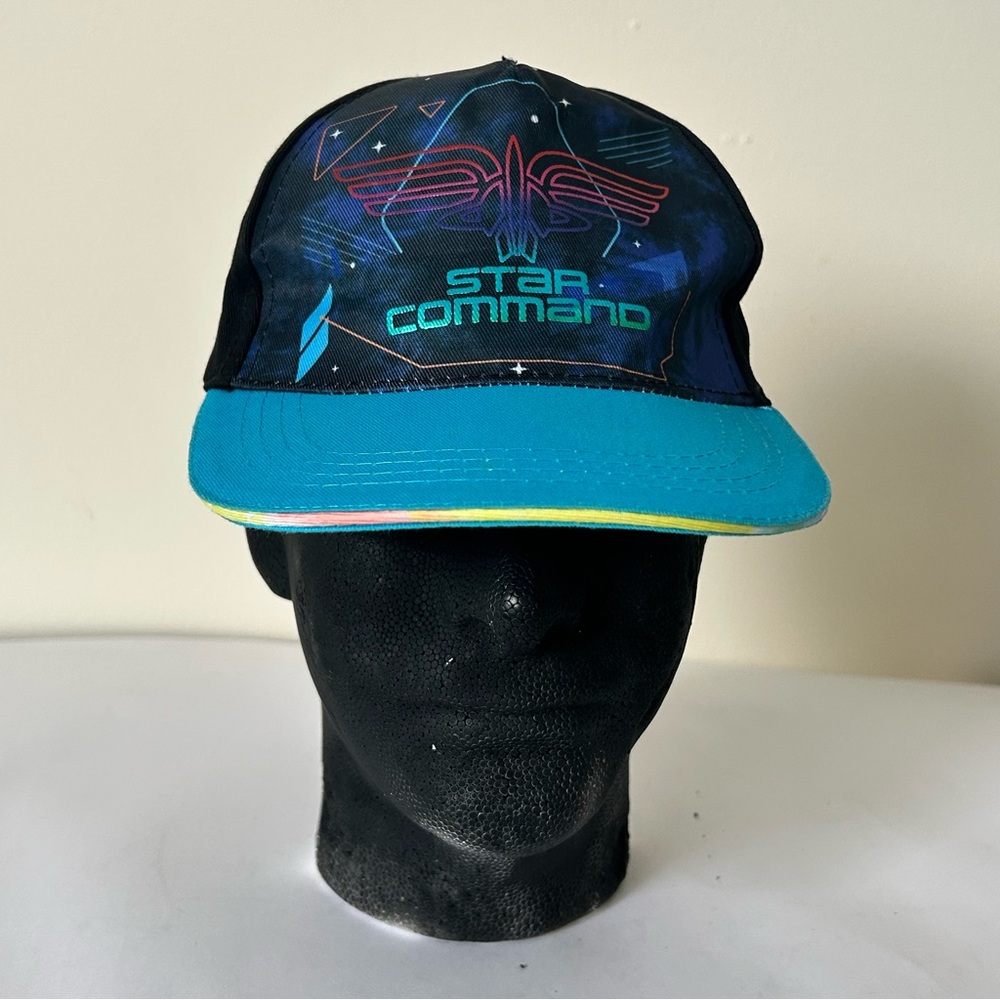 Disney Pixar Lightyear Star Command Snapback Hat Blue Black Space Theme Cap